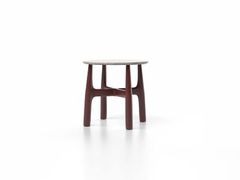 Tavolino da giardino rotondo in alluminio e pietra&nbsp;SERRA - SKLD STUDIO