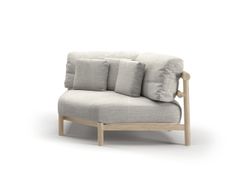 Divano da giardino angolare in tessuto&nbsp;LYORA - SNOC