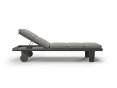 Lettino da giardino reclinabile imbottito in alluminio con ruote&nbsp;SESTRI - SNOC OUTDOOR FURNITURE