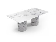 Tavolo rettangolare in marmo Statuario MichelAngelo Carrara&nbsp;JASPURA - STONE VALLEY