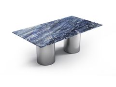 Tavolo rettangolare con piano in granito Blue Bahia&nbsp;JASPURA - STONE VALLEY