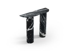 Consolle a mezzaluna in marmo Nero Marquina&nbsp;OMBRURE MINI - STONE VALLEY
