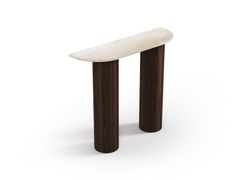 Consolle a mezzaluna con piano in marmo Crema&nbsp;OMBRURE MINI - STONE VALLEY