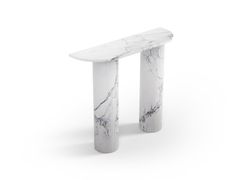 Consolle a mezzaluna in marmo Statuario MichelAngelo Carrara&nbsp;OMBRURE MINI - STONE VALLEY