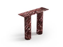 Consolle rettangolare in marmo Rosso Levanto&nbsp;OMBRURE MINI - STONE VALLEY