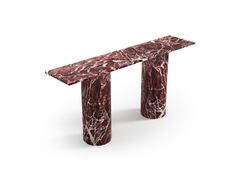 Consolle rettangolare in marmo Rosso Levanto&nbsp;OMBRURE - STONE VALLEY