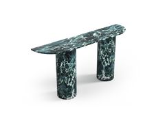 Consolle semicircolare in marmo Verde Alpi&nbsp;OMBRURE - STONE VALLEY