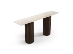 Consolle rettangolare con piano in marmo Crema&nbsp;OMBRURE - STONE VALLEY