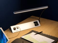 LAMPADA DA SCRIVANIA A LED ORIENTABILE IN ALLUMINIO CON RICARICA USB STUDEO - BETEC  LEUCHTEN MANUFACTUR
