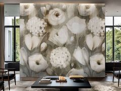 Carta da parati con motivi floreali&nbsp;SILENT PETALS - STYLGRAPH