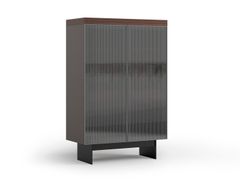 Credenza in vetro con ante a battente&nbsp;HIRO - SALONI MOBILYA SANAYI VE TICARET ANONIM SIRKETI