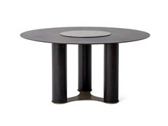 Tavolo rotondo in legno con Lazy Susan&nbsp;TOSCA - SALONI MOBILYA SANAYI VE TICARET ANONIM SIRKETI