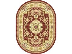 Tappeto fatto a mano su misura&nbsp;BAROQUE ACANTHUS OVAL - SARELLI INTERIORS TEXTILES