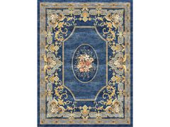 Tappeto fatto a mano su misura&nbsp;SAPPHIRE FLORAL MEDALLION - SARELLI INTERIORS TEXTILES