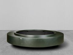 Fioriera bassa rotonda in metallo&nbsp;DERBALI L - SCHALLER