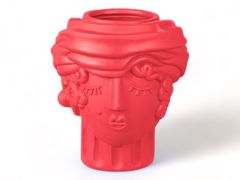 Vaso in terracotta&nbsp;TERRACOTTA VASE WOMEN PINK BOUGAINVILLEA - SELETTI