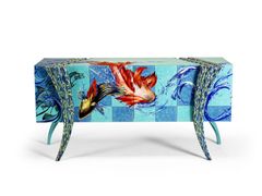 Madia in MDF con ante a battente&nbsp;OPUS FUTURA SUMMER - BLU DIPINTO DI BLU