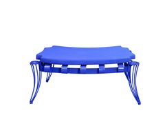 POGGIAPIEDI CON STRUTTURA IN FERRO&nbsp;OPUS GARDEN LACCATO - BLU DIPINTO DI BLU