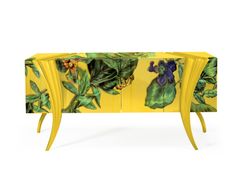 Madia in MDF con ante a battente&nbsp;OPUS BOTANIC - BLU DIPINTO DI BLU