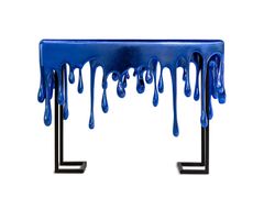 Consolle rettangolare in legno&nbsp;SEA DROPS - BLU DIPINTO DI BLU