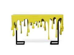 Consolle rettangolare in legno&nbsp;SUN DROPS - BLU DIPINTO DI BLU
