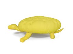 Pouf capitonn� in tessuto&nbsp;TARTARUGA YELLOW - BLU DIPINTO DI BLU