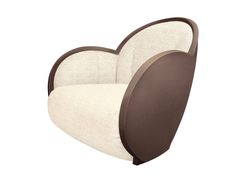 Poltrona girevole in boucl� con braccioli&nbsp;UOVO BRONZO - BLU DIPINTO DI BLU