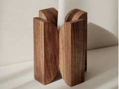 PORTACANDELE IN LEGNO MASSELLO&nbsp;NATURA FLOWER  - LLC SHRE STUDIO