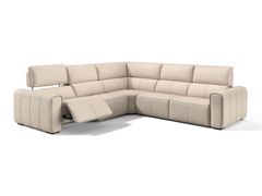 Divano angolare in pelle&nbsp;MAROLA - ONLINE M�BELHAUS 24