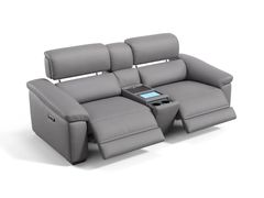 Divano reclinabile in pelle home theater a 2 posti&nbsp;SOLARA - ONLINE M�BELHAUS 24