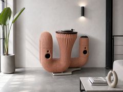 Mobile-scultura hi-fi con giradischi&nbsp;VYNIL WORM - FONDERIA