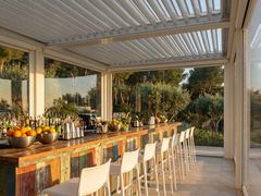 Pergola bioclimatica in alluminio a lamelle orientabili&nbsp;BIOECLISSE - STAMEAT