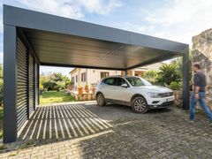 CARPORT IN ALLUMINIO A COPERTURA PIANA COIBENTATA&nbsp;CRP-PLANA - STAMEAT