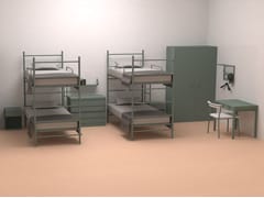 Letti in metallo / Arredo per dormitori e caserme&nbsp;METALBED - STEELBOX BY METALWAY