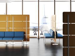 Pod / divisori acustici&nbsp;ZEN PRIVACY ORIZZONTALE FREESTANDING - STEELBOX BY METALWAY