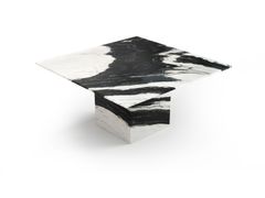 Tavolo quadrato in marmo Panda&nbsp;CARRERA - STONE VALLEY