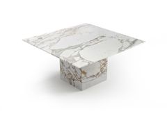 Tavolo quadrato in marmo Calacatta Oro&nbsp;CARRERA - STONE VALLEY