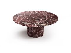 Tavolo rotondo in marmo Rosso Levanto&nbsp;OCEL - STONE VALLEY