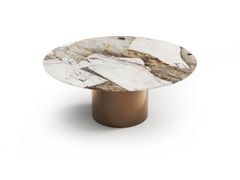 Tavolo rotondo con piano in quarzite Patagonia&nbsp;OCEL - STONE VALLEY