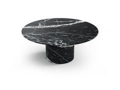 Tavolo rotondo in marmo Nero Marquina&nbsp;OCEL - STONE VALLEY