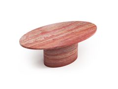 Tavolino ovale in travertino rosso&nbsp;VALLEYRA - STONE VALLEY