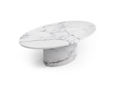 Tavolino ovale in marmo Statuario MichelAngelo Carrara&nbsp;VALLEYRA - STONE VALLEY