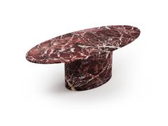 Tavolo ovale in marmo Rosso Levanto&nbsp;VALLEYRA - STONE VALLEY