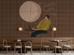 Carta da parati&nbsp;NEXT ROUND, PLEASE - STUDIJO WALLART