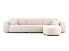 Divano modulare in tessuto con penisola&nbsp;STONE - MADE TO LAST LDA