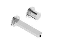 Miscelatore per lavabo a muro in acciaio inox&nbsp;AXIS 0366131X - SUPER INOX