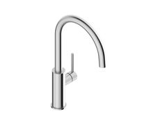 Miscelatore da cucina monocomando da piano in acciaio inox&nbsp;DYLAN 0010106X - SUPER INOX