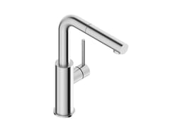 Miscelatore da cucina da piano monocomando in acciaio inox&nbsp;DYLAN 0010028X - SUPER INOX