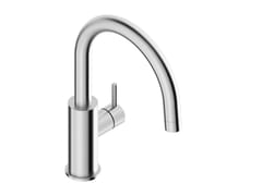 Miscelatore per lavabo da piano in acciaio inox&nbsp;DYLAN 0331164X - SUPER INOX