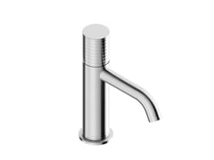 Miscelatore per lavabo da piano monocomando in acciaio inox&nbsp;O-PLUS 0431119X - SUPER INOX